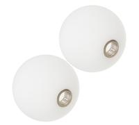 MAGICLULU 2pcs Abat-jour en Verre Blanc Forme Boule pour Lampe Suspendue G9, Remplacement Décoratif, Simple et Moderne, Adapté pour Maison et Salon