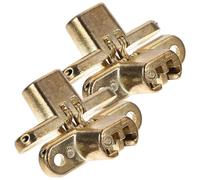 MAGICLULU 2pcs Charnières Invisibles pour Armoires en Alliage Croix Cachée, Surface Lisse, Protection Mains Anti-rayures, Charnières de Table Invisibles pour Portes en Bois, Quincaillerie