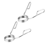 MAGICLULU 2pcs Pince à Ressort pour Haltérophilie en Acier Inoxydable, Collier à Ressort de Barre 50mm, Accessoires Fitness et Gym pour Maintien Sécurisé des Haltères