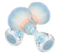 MAGICLULU 2pcs Pinceaux à Ongles Forme Sablier Tête Large en Fibres Douces pour Nettoyage Poussière et Soin Délicat des Ongles en Manucure