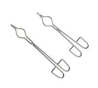 MAGICLULU 2pcs Pinces à Creuset en Acier Inoxydable Confortables et Portables pour Laboratoire et Expériences Scientifiques Flacons et Creusets