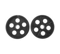 MAGICLULU 2pcs Roues de Remplacement pour Balance Industrielle Noire, Support en Fer 10x10x2,2cm, Capacité 600kg, pour Entrepôt et Logistique