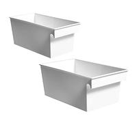 MAGICLULU 2pièces Boîtes De Rangement Pp Robuste Avec Étiquettes Lot De s Pour Cuisine Et Salle De Bain Organiseurs Pratiques Pour Tri Et Rangement