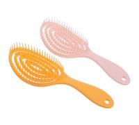 MAGICLULU 2pièces Brosse à Cheveux Creuse De Massage Pour Cheveux Mouillés Et Bouclés Peigne Démêlante Pour Coiffage Facile Et Confortable