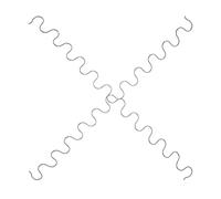 MAGICLULU 2pièces Kit Ressorts Serpentine pour Réparation Canapé et Fauteuil Ressorts Robustes pour Suspension Siège Rembourrage Kit Remplacement et Canapé DIY