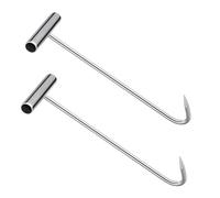 MAGICLULU 2pièces Lève-plaque Égout Acier Inoxydable Outil Pour Plaque Égout Crochet t Robuste Pour Extraction Facile