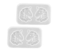 MAGICLULU 2pièces Moule Silicone Licorne Moule Époxy Inversé pour Décoration DIY Créatif Et Facile à Utiliser pour Projets Artisanat