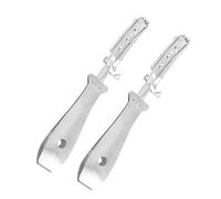 MAGICLULU 2pièces Outil De Dépilation Acier Inoxydable Pour Animaux Grattoir à Poils De Cochon Et Épilateur Accessoire Pratique Pour Maison