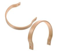 MAGICLULU 2pièces Poignée De Théière Bois Interchangeable Avec Manchon Cuivre Pour Rechange Facile Et Usage Quotidien