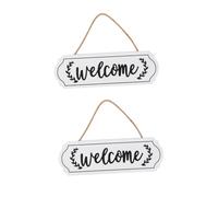 MAGICLULU 2Pièces Porte Décoratif Signe De Bienvenue Suspendu pour Noël Et Thanksgiving Décoration Accueillante pour Maison Et Événements Festifs