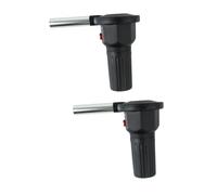 MAGICLULU 2pièces Souffleur à Air Électrique Pour Barbecue Ventilateur Portable Pour Allumer Le Feu Extérieur Outil De Camping Pique- Bbq Fan Pratique Et Léger