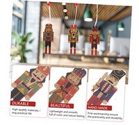 MAGICLULU 3 boîtes Pendentifs de Noël Coloré Décorations Suspendues pour Sapin avec Soldats Noix Peints Main Ornements pour Intérieur