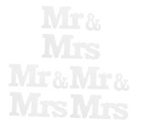MAGICLULU 3 Ensembles Accessoires De Décoration De Mariage Accueillir Pendaison Lui Décoration Intérieure Signe Juste Marié Pièce Maîtresse De Mariée Notre Décorations Être Rouge Blanche PVC