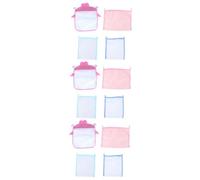 MAGICLULU 3 Ensembles De Rangement pour Jouets Filet Ensemble De Polyester avec Ventouses De Rangement pour Jouets Eau pour Garçon Fille Couleur Aléatoire 4 Pièces * 3
