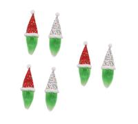 MAGICLULU 3 Ensembles Ensemble De Bouteilles De Vin De Noël Verres À Vin De Noël avec Pied Bouteille De Noël Arbre De Noël Couvre-Bouteilles De Vin GNOME Carafon À Vin Chiffon 2 Pièces * 3