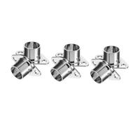 MAGICLULU 3 Ensembles Socle De Poteau De Vêtements Tringle De Placard Les Soutiens Supports Pôle Porte-Canne en Tissu Douille Porte-Serviettes Alliage De Zinc 2 Pièces * 3