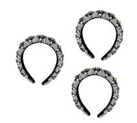 MAGICLULU 3 Pcs Cristal Perlé Bandeau Strass Coiffure Fourniture De Cheveux Rétro Cheveux Cerceau Femmes Coiffure Accessoires De Cheveux De Mariée Cristal Cheveux Cerceau Strass Cheveux