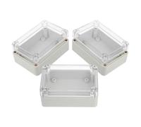 MAGICLULU 3 Pièces Boîte Électrique Structure Modulaire Extensible Extérieure Étanche en Abs As avec Couvercle à Charnière pour Modules de Sécurité en Zones Résidentielles