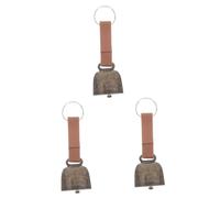 MAGICLULU 3 Pièces Cloche anti-perdante animal de compagnie cloches de vache suspendues cloche rétro petites cloches qui sonnent cloche de chiot cloches pour animaux de compagnie cuir
