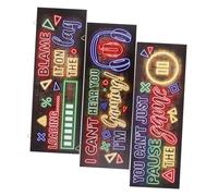 MAGICLULU 3 Pièces décoration de jeu dirigé Art mural de la salle de jeux decoration enfant décoration enfant décor de jeu néon pour la des garçons trucs de jeu