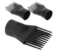 MAGICLULU 3 Pièces Embout Peigne pour Sèche-cheveux Embout Concentrateur Plastique Lot de Rechange pour Coiffage Professionnel