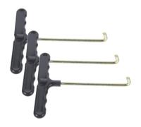 MAGICLULU 3 Pièces Extracteur de Ressort Métallique pour Trampoline avec Crochet à Ressort Portable en Plastique et Acier Inoxydable Outil D'installation Facile et Résistant pour Trampoline