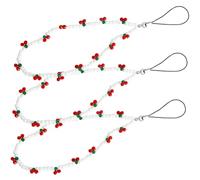 MAGICLULU 3 pièces Lot de Dragonnes Téléphone Perlées Anti-perte Chaînes Suspendues Élégantes pour Téléphones Mobiles et Sacs Accessoires Légers et Décoratifs pour Femme et Fille