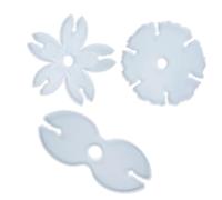 MAGICLULU 3 Pièces Moule en Silicone pour Porte-Verres à Vin, Forme Sakura | Surface Miroir Lisse, Haute Transparence, Support Décoratif pour Créations Diy, Usage Maison et Présents