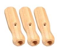 MAGICLULU 3 Pièces Poignée de Remplacement Bois Naturel Foot Grip Antidérapant Octogonal Accessoires de Football de Table Lot