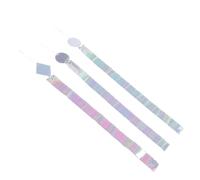 MAGICLULU 3 Pièces Ruban Réfléchissant Double Face Argenté pour Effaroucheur d'oiseaux de Jardin en Pet et PVC, Bande Dissuasive pour Pigeons en Extérieur