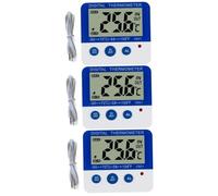 MAGICLULU 3 Pièces thermomètre extérieur thermomètre digital alarme haute et basse température c601 intérieur Compteur de température et d'humidité