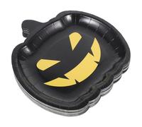 MAGICLULU 30 pièces Assiettes Papier Halloween Plateaux de Collation avec de Citrouille pour Fête Halloween et Dîners de Thanksgiving
