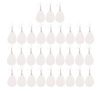 MAGICLULU 30 Pièces Boucles D'oreilles Pendentif Sublimé en Mdf et Métal Forme Goutte D'eau pour Création Bijoux DIY et Fabrication Ornements Garçon et Filles