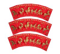 MAGICLULU 30 Pièces Chinese Envelopes Year Of The Horse Embossed Lucky Money Packets For Spring Festival Wedding Traditional Lunar Year Money Envelope