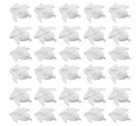 MAGICLULU 30 Pièces Pendentifs D'anges en Résine Blanche pour Bijoux Diy, Accessoires Légers et Bien Travaillés, pour Création Artisanale et Décoration Personnalisée