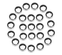 MAGICLULU 30 Pièces Stainless Steel Wine Bottle Collars with Lint Inner Detachable Wine Drop Stoppers Drip Rings for Kitchen Bar Parties