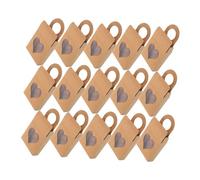 MAGICLULU 30pièces Coffret De Vin à Offrir Papier Kraft Avec Fenêtre Transparente Boîte Cadeau Pour Bouteille Vide Bonbons Biscuits Et Décorations De Fête