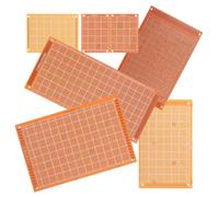 MAGICLULU 32 Pièces Plaque D'essai de Circuit Carte Soudable Simple Face en Cuivre, Trou 1,0mm, Pas 2,54mm, Orange, pour Projets Électroniques et DIY, Professionnels et Ingénieurs