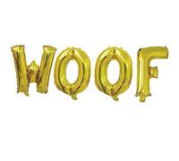 MAGICLULU 35 pièces Set de Ballons Anniversaire pour Animaux avec Lettres Woof Bleu Vert Orange Décorations Réutilisables pour Fête Chien