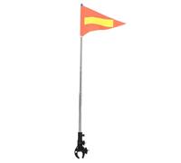 MAGICLULU 360degré Drapeau de Sécurité Kayak avec Fixation Crocodile Réglable à Équipement Sécurité Bateau avec Mât Télescopique Rétractable pour Canoë Paddle et Snorkeling