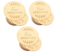 MAGICLULU 39 Pièces accessoires photo bébé jalon infantile cartes de croissance infantile cartes du mois de bébé de bébé pour bébé emblèmes jalons en bois nouveau-né