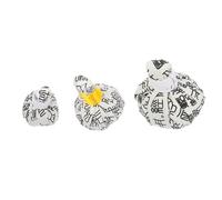 MAGICLULU 3pcs Boules de Massage Chauffantes de Médecine Chinoise en Tissu Non Tissé Blanc, Sûres Corps, Dos Taille des Adultes et Personnes Âgées Couleur Aléatoire
