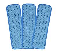 MAGICLULU 3pcs Tête de Rechange pour Balai en Microfibre Réutilisable Fixation Adhésive Sécurisée pour Nettoyage de Sol Domestique