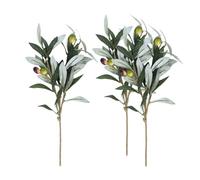 MAGICLULU 3pièces Branches Olive Artificielles Vertes pour Décoration De Maison Bureau Et Fêtes Accessoires De Plantes Décoratives