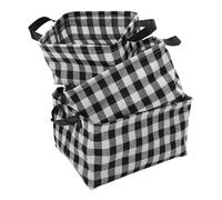MAGICLULU 3pièces Panier De Rangement Pliable Tissu Lot De Bacs Organisateurs Rectangulaires Pour Vêtements Jouets Et Accessoires Pour Chambre Salle De Bain Et Placard