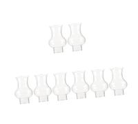 MAGICLULU 4 Ensembles Accessoires pour Lampes À Pétrole Abat-Jour en Verre Lampe À Huile Flamme Copain Gaz Abats-Jour Pièces De Lampe À Kérosène Petit Abat-Jour À Huile Un Verre 2 Pièces * 4