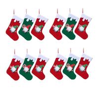 MAGICLULU 4 Ensembles De Noël sans Visage Support De De Noël De Bases Ornements Boîtes De d'arbre De Noël Produits De Noël À Chaussettes De Noël 3 pièces * 4