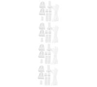 MAGICLULU 4 Ensembles de volet Domestique Les pièces Rideau Horizontal perlé Corde Accessoires pour Stores ferrures de Volets Abdos Blanche