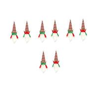 MAGICLULU 4 Ensembles Ensemble De Bouteilles De Noël Carafon À Vin Nains De Vin Bouteilles d'eau De Vin De À Vin Noël Tasse avec Paille Chiffon 2 Pièces * 4