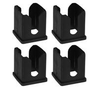 MAGICLULU 4 Pièces Accessoire de Support pour Auvent de Tente, Pièce de Pied Inférieur et Intermédiaire, Plastique Noir, 3,50x3,00x3,00cm, pour Tubes 3cm et 2,5cm, Antidérapant, Maintien